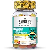 Zarbee's Naturals Toddler Multivitamin Gummies, Ages 2-4, Natural Fruit Flavors, 110 Count