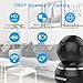 WONNIE Wireless IP Camera 1080P, WiFi Home Surveillance Security Camera for Baby/Elder/Pet/Nanny Monitor, Pan/Tilt, Two-Way Audio & Night Vision(Black)