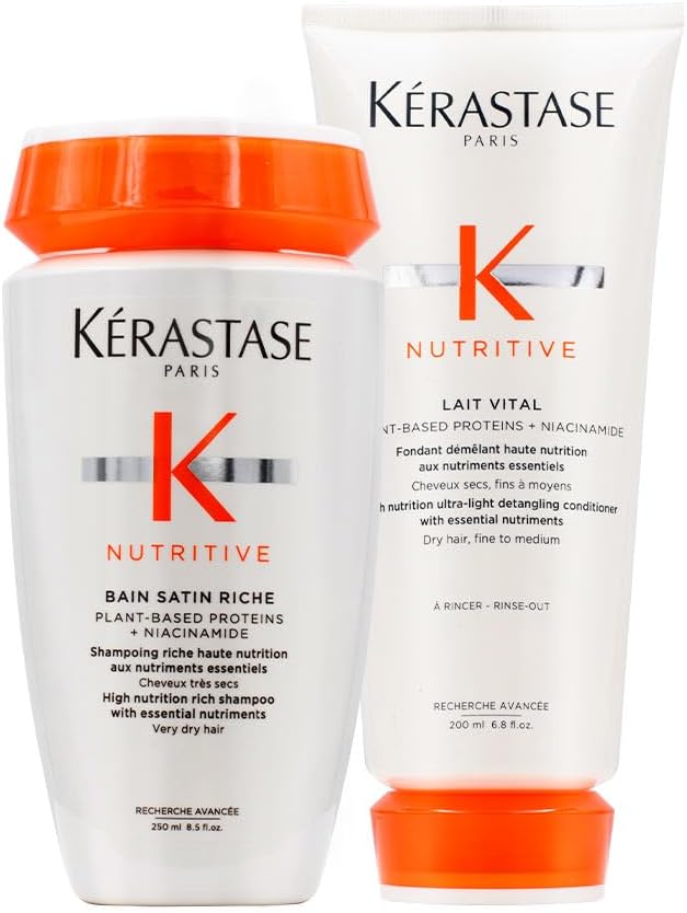 Kérastase Bain Satin 2 Shampoo & Lait Vital Conditioner Duo 250ml 200ml