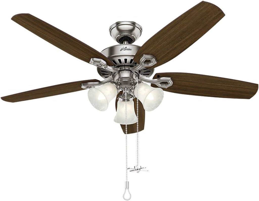 Ceiling Fan Pull Chain, 2pcs 24-inch 3mm Diameter Beaded Ball Extension Chains with Decorative Light Bulb and Fan Cord (Silver): Kitchen & Dining