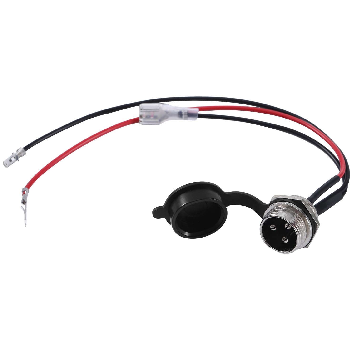 KAMIER 3 Wires Charger Port Replacement for Razor Crazy Cart XL DLX Shift Ground Force Drifter Go Cart Kart Dune Buggy E325 E300 E200 E175 E100 Kids Electric Scooter E-Scooter E-Bike Charging Parts