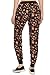Womens Joggers Track Pants Floral Print with Elastic Waist & Drawstrings