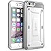 SUPCASE [Unicorn Beetle Pro] Case Designed for iPhone 6S, with Built-In Screen Protector Rugged Holster Cover for Apple IPhone 6 Case / 6S 4.7 Inch display (White/Gray)