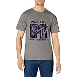 Mademark x MTV - The official MTV Logo with Boom Box Speakers in Violet Blue T-Shirt