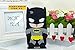 iPhone 5S Cartoon 3D BATMAN Case, Soft Silicone iPhone 5 Super Hero Case Cover Case For iPhone 5/5C/5S/5SE (BATMAN)