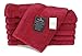 SALBAKOS 100% Turkish Cotton Washcloth Set of 12 13x13 inch | Heirloom Quality | Hotel & Spa Collection | Ultra Soft, Super Absorbent, Washcloth Towels | Made in Turkey (Wine, 12 Washcloths)