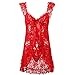 ResportsNNT L-6XL Women Open Front Baby Doll Sexy Lingerie Set Plus Size Lace Nightwear for Anniversary,Holiday,Date,honeymoon,club,party etc (3xl, red)