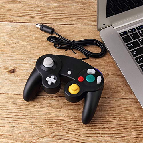 1.5m/4.9ft Gamecube Controller, NGC Classic Wired Controller Compatible with Nintendo Gamecube Wii Wii U Video Game Console -2pcs(Black)