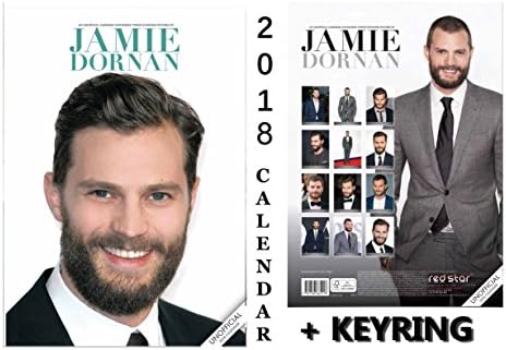 JAMIE DORNAN CALENDAR 2018 + JAMIE DORNAN KEYCHAIN