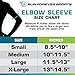 Run Forever Elbow Compression Sleeve - Support Brace for Tendonitis, Arthritis, Bursitis (Medium)