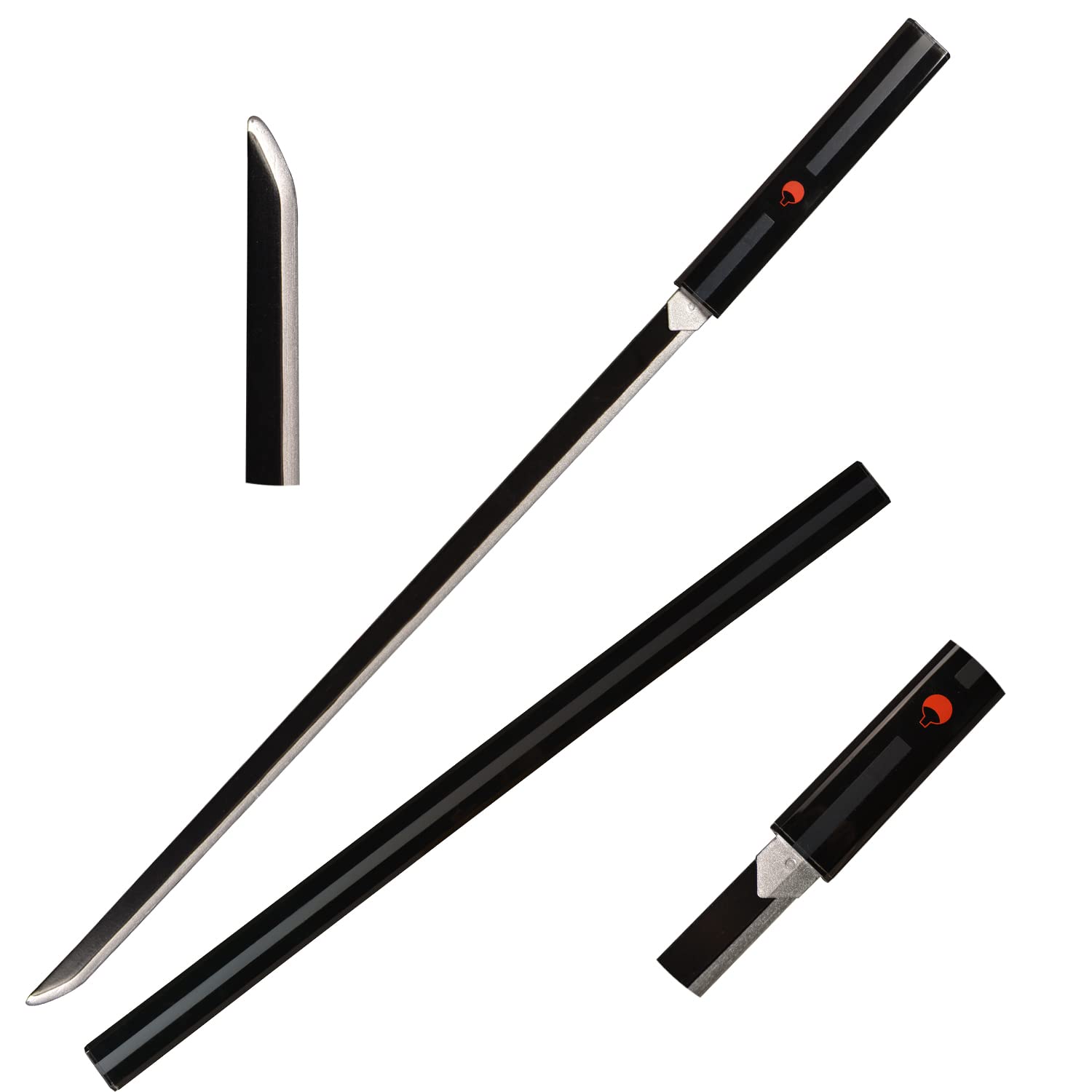 Skyward Blade Wooden Samurai Katana Sword, Black, Anime Style, Sasuke, No Family Logo, 101.5 cm, 0.35 kg