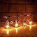 RETON 2 Pcs Metal Rotating Tea Light Candle Holder Silver DIY Spinning Tealight Holder for Home Festival Decoration+8pcs Tealight Candles (Heart&Star)