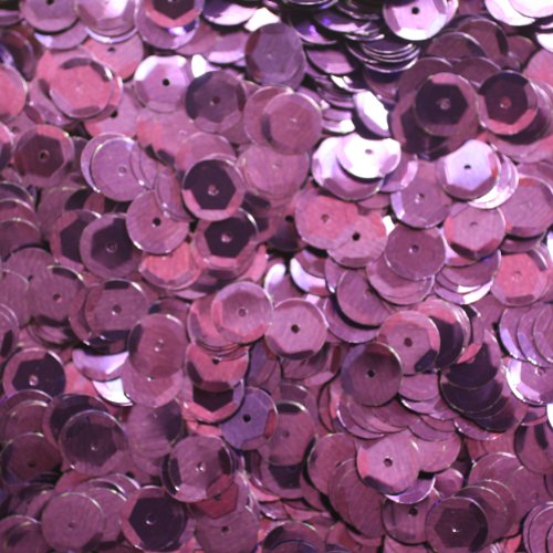 8mm Cup Facet Round SEQUIN PAILLETTES ~ Deep Purple Plum Metallic Premium ~ Loose sequins for embroidery, bridal, applique, arts, crafts, and embellishment. Made in USA