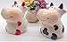 ZCHING Cute Cow Ceramic Piggy Bank Personalized Money Saving Bank for Kids Girls Boy Nursery Gift
