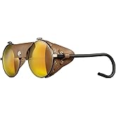 Julbo Vermont Classic Glacier Glasses for Men & Women w/Leather Side Shields for Hiking, Snow/Glare - 100% UV Protection