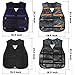 POKONBOY Set of 2 Tactical Vest Kits, 2 Vests, 2 Wrist Bands, 2 Quick Reload Clips (12-Darts), 2 Protective Glasses , 2 Face Tube Mask and 100 Bullets for Kids Battle Fun