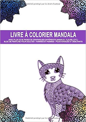 Livre à Colorier Mandala Avec Plus De 60 Pages De