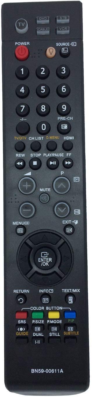 Vinabty Replacement TV Remote Control for Shape BN59-00611A for Samsung LE32S60BDX LE32S60BDX XEU LE32S61BX LE32S62BX LE32S66BD LE32S66BDX LE32S66BDX XEU LE32S60BD LE32S67BD