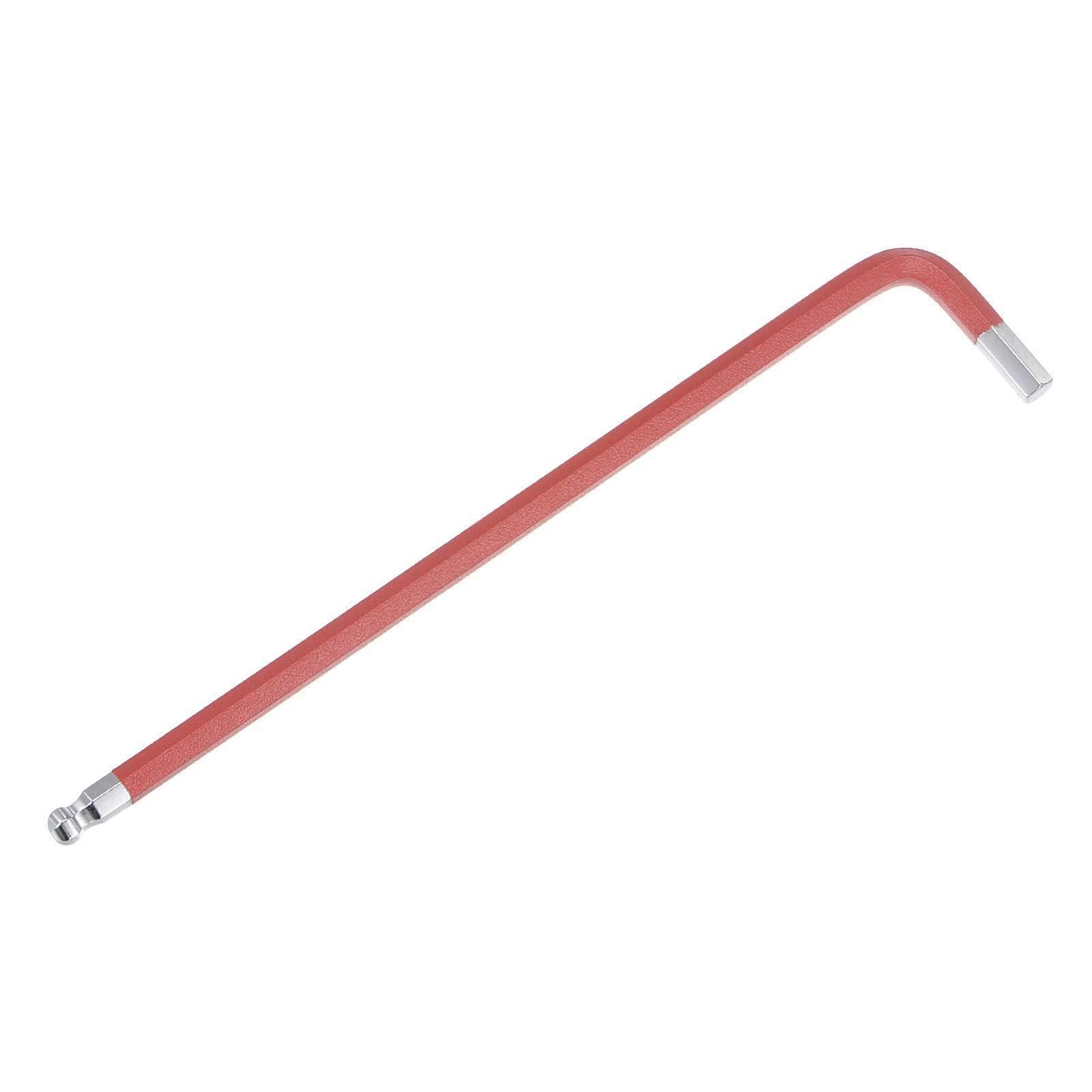 Unifizz 6mm Ball End Hex Key Wrench, L Shaped Long Arm Allen Wrench S2 Steel Repairing Tool 4 Pcs