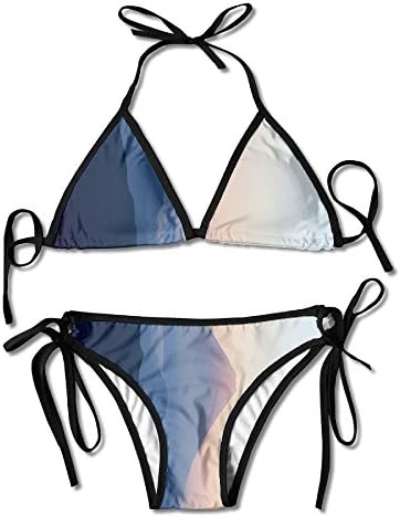Latest Design Mount Fuji Padded Top Bottom Bikini Swiming Suit Two Piece Suits
