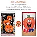 JINSEY Halloween Pumpkin Bean Bag Toss Games with 3 Bean Bags, Halloween Games for Kids Party Decoration (Pumpkin Bean)