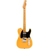 Squier Classic Vibe 50s Telecaster Electric Guitar, Butterscotch Blonde, Maple Fingerboard