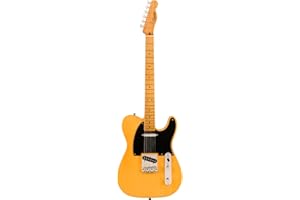 FENDER Squier Classic Vibe 50s Telecaster Electric Guitar, Butterscotch Blonde, Maple Fingerboard