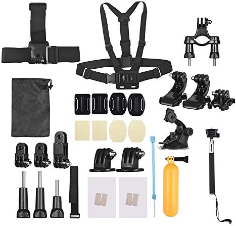 Andoer 37-in-1 Basic Common Action Camera Accessories Kit for GoPro Hero 7/6/5/4 SJCAM/YI Outdoor Sports Camera Accessories Set