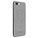 iPhone 8 Plus Case, iPhone 7 Plus Case PU Leather Fabric Pattern Phone Cover Magnet Absorbent Function Hard Back Case With In-Car Magnet Holder ( DO NOT Support Wireless Charging) - 5.5 Inch, Grey