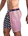 sandbank Men¡¯s American Flag Compression Shorts Running Workout Gym Summer Tight Shorts (US M: Waist 33