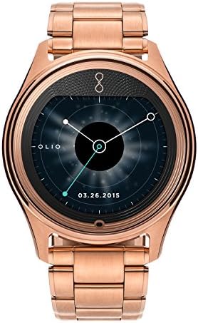 Olio Smartwatch - Retail Packaging - Rose Gold Collection Metal Link Bracelet