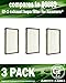 Green Label 3 Pack Replacement Exhaust HEPA Filter EF-1 for Kenmore and Panasonic Vacuum Cleaners (Compares to 86889, 53295 and MC-V199H)