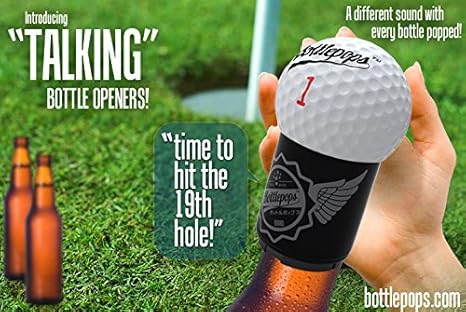 Bottlepops: Talking abridor de botella de magnético de golf, Push ...