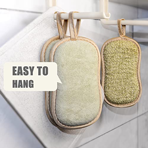 Bear family Multipurpose Kitchen Scrub Sponges 6 Pack, Heavy Duty