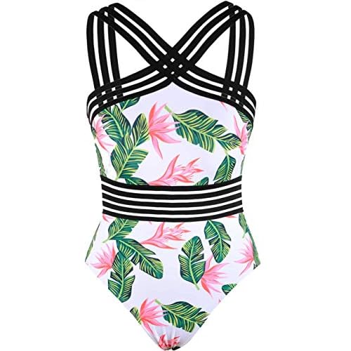hilor women's one piece swimwear front crossover swimsuits hollow bathing suits monokinis