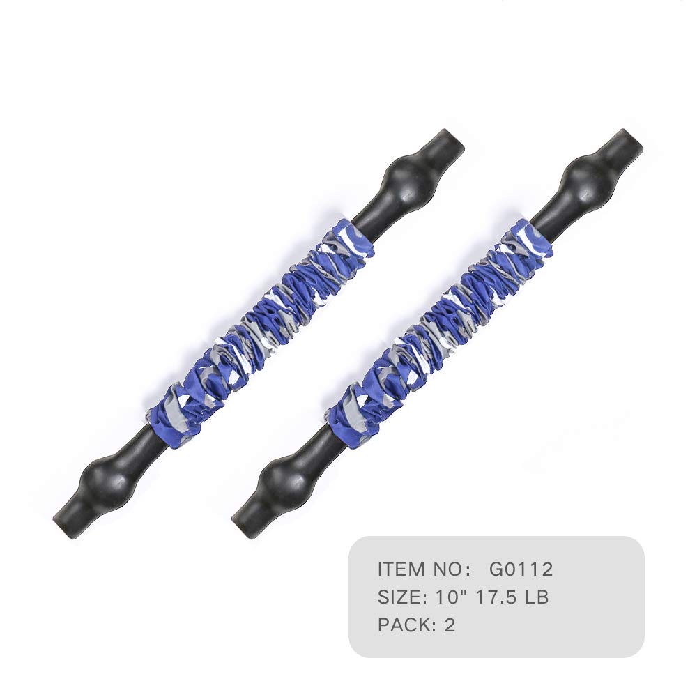 INNSTAR Resistance Bands Accessories Exercise Bands Attachment, Fitness Handles, Foot Strap for Home Gym Workout Full Body Workout(Camo Blue-10")