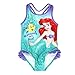 The Little Mermaid Ariel Girls Swimwear Swimsuit (4T, Teal)