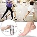 ELEFT 4D Barefoot Comfort Insoles for Women - Full Length Cushioned Insoles, Shoe Insoles for Massaging, Breathable and Foot Pain Relieve Woman's Insoles (Beige)