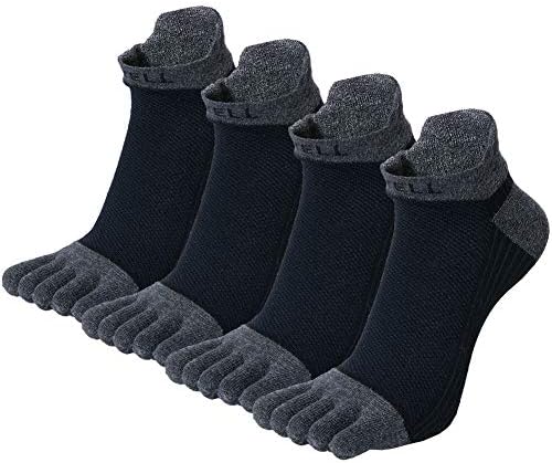 五本指ソックス メンズ 五本指靴下 吸汗速乾 くるぶしソックス 5本指ソックス カジュアル 4足セット 25 27cm 丈夫な靴下 通気 日本限定 四季適用 Vwell 抗菌防臭