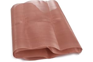 99.9% Pure Copper Screen Woven Mesh Screen,Copper Mesh Screen 80 Mesh Copper Mesh,Size 16" x 47"