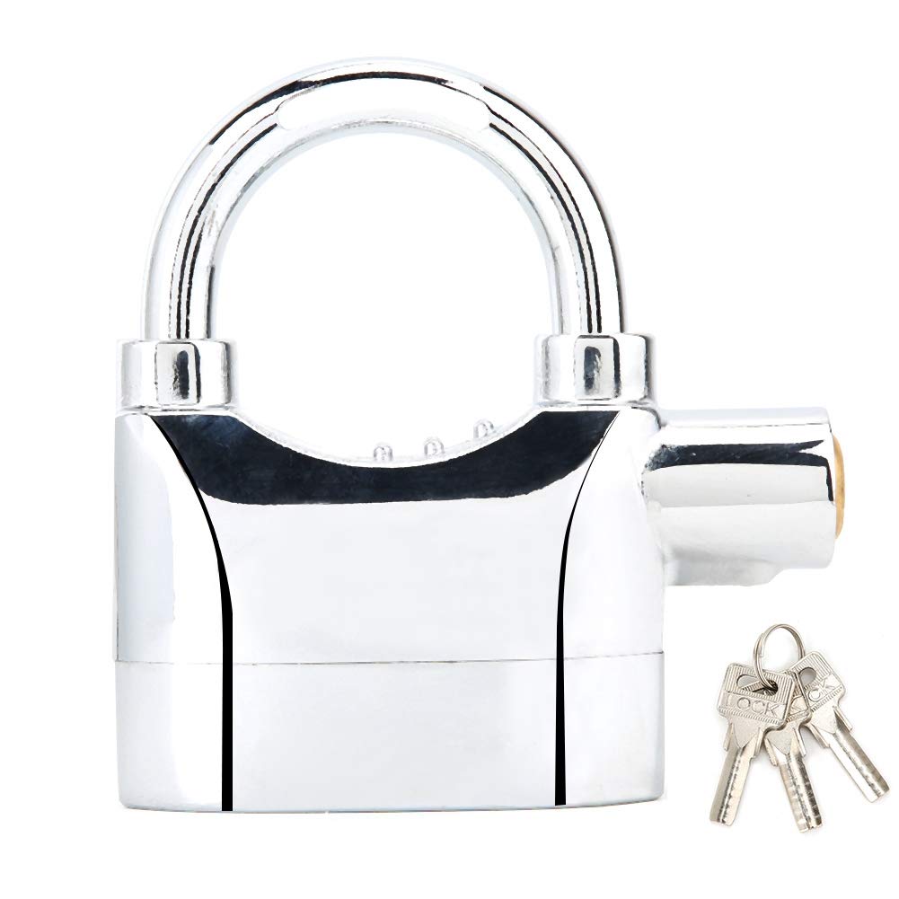 AntiTheft Padlock, Waterproof Portable Alarm Lock, Bicycle for