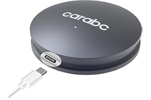 CARABC Wireless CarPlay Adapter for Factory Wired CarPlay, Online Update Plug & Play 5Ghz WiFi, Apple Wireless CarPlay Dongle for OEM Wired CarPlay Cars Model Year After 2015