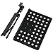 Moukey Sheet Music Stand MMS-2 Portable Travel Metal Adjustable Folding Music Stand With Stand Light Carrying Bag Black