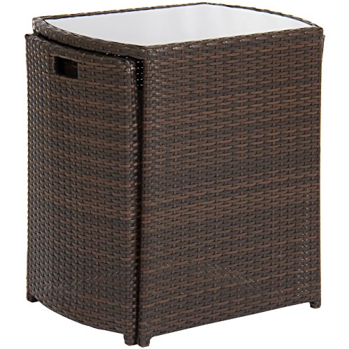 Best Choice Products 3Piece Patio Wicker Bistro Set for Small Spaces w