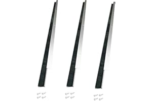 Retsun 3 Sets x 39.37 Inches Net Brush Hair Width 1 1/2 Inches Door Brush Sweeps Seal Garage Roll Up Door Brush Barn Door Seal Brush Sweep (1.5in, 3)