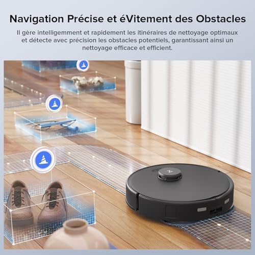 Qrevo Edge S5A Aspirateur Robot 18500 Pa, ChÃssis AdaptiLift