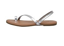 CUSHIONAIRE Women's Catalina toe ring Sandal with