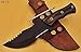 TR-73 - Powder Carbon Coated Tracker Knife - Stunning Micarta Handle