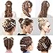 COOLKESI Pearls Hair Clips for Women Girls, 8 Pcs Fashion Sweet Barrettes Cute Snap Clips Styling Tools Hair Accessories, Bling Pearl Hair Pins for Wedding Party Daily Valentines Day Gift