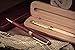 Personalized Engraved Maple Wood Rosewood Ball Pen & Case Set (Maple Wood)